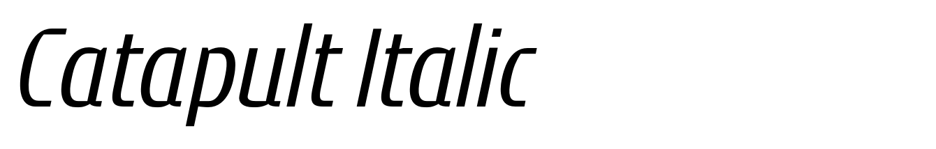 Catapult Italic